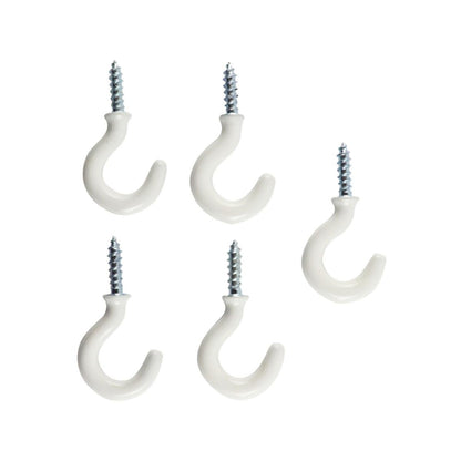 Everhang Cup Hooks - 10mm - PVC Coated - 5 kg Load Rating - 5 Pack