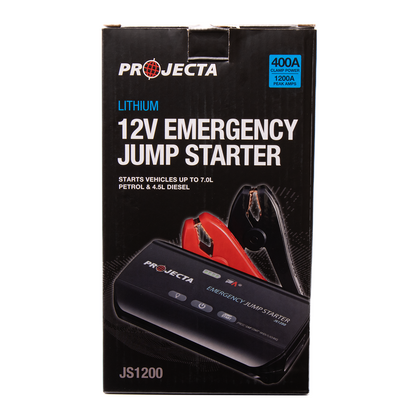 Projecta 12V Emergency Jumpstarter - 1200A - Black