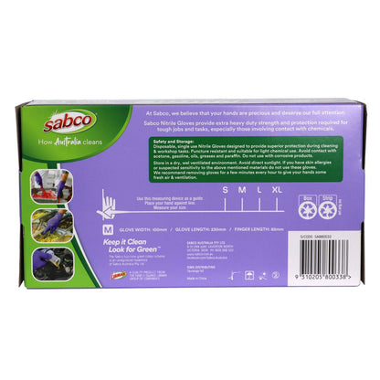 Sabco Nitrile Gloves - Medium - 100 Pack