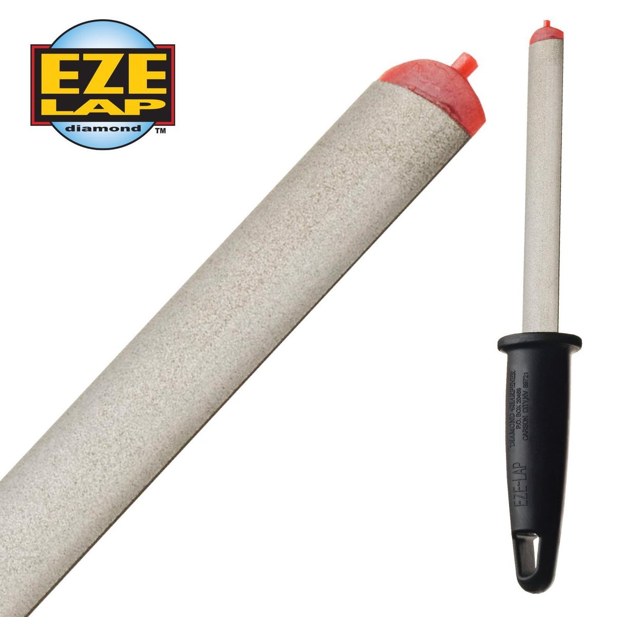 Eze Lap Diamond Oval Sharpener 125mm Steel Plastic Ergonomic Handle