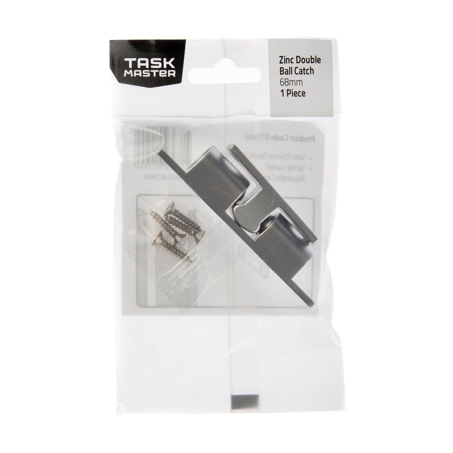 Taskmaster Double Ball Catch - 68mm - Zinc