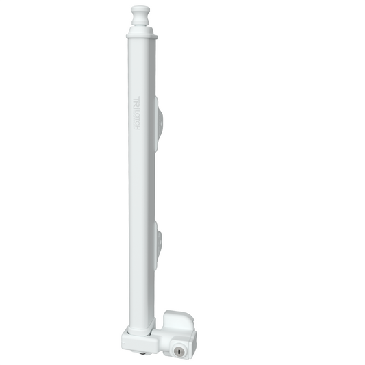 Protectoral G8Safe Key Lockable Trilatch Pool Gate Latch - White
