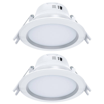 Arlec Tri Colour Dimmable LED Downlight - 9W - 92mm - 2 Pack