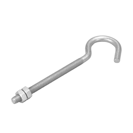 Pinnacle Galvanised Hook Bolt - M8 x 152mm - 70kg - 2 Pack