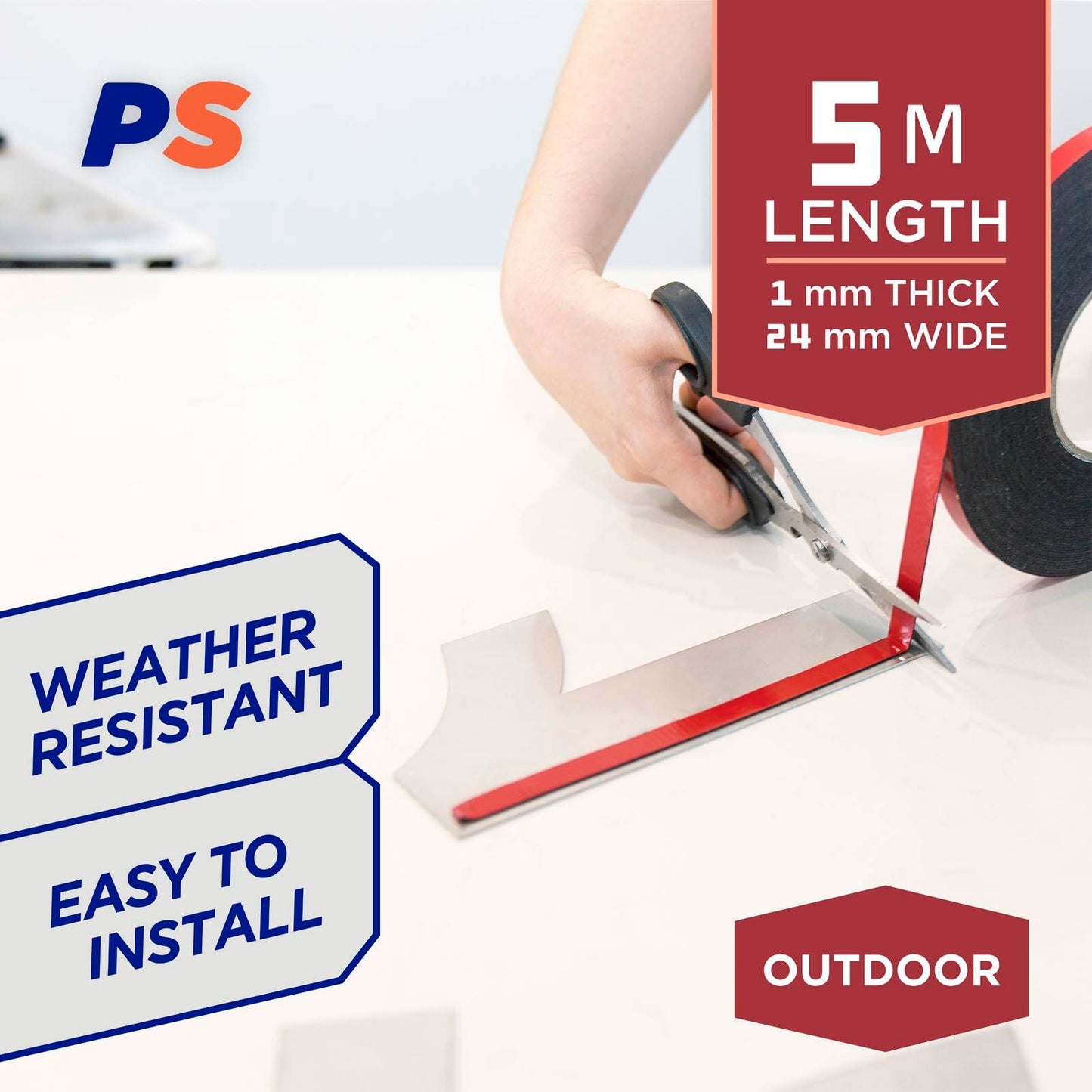 Permastik Outdoor Mounting Tape - 5m x 24mm