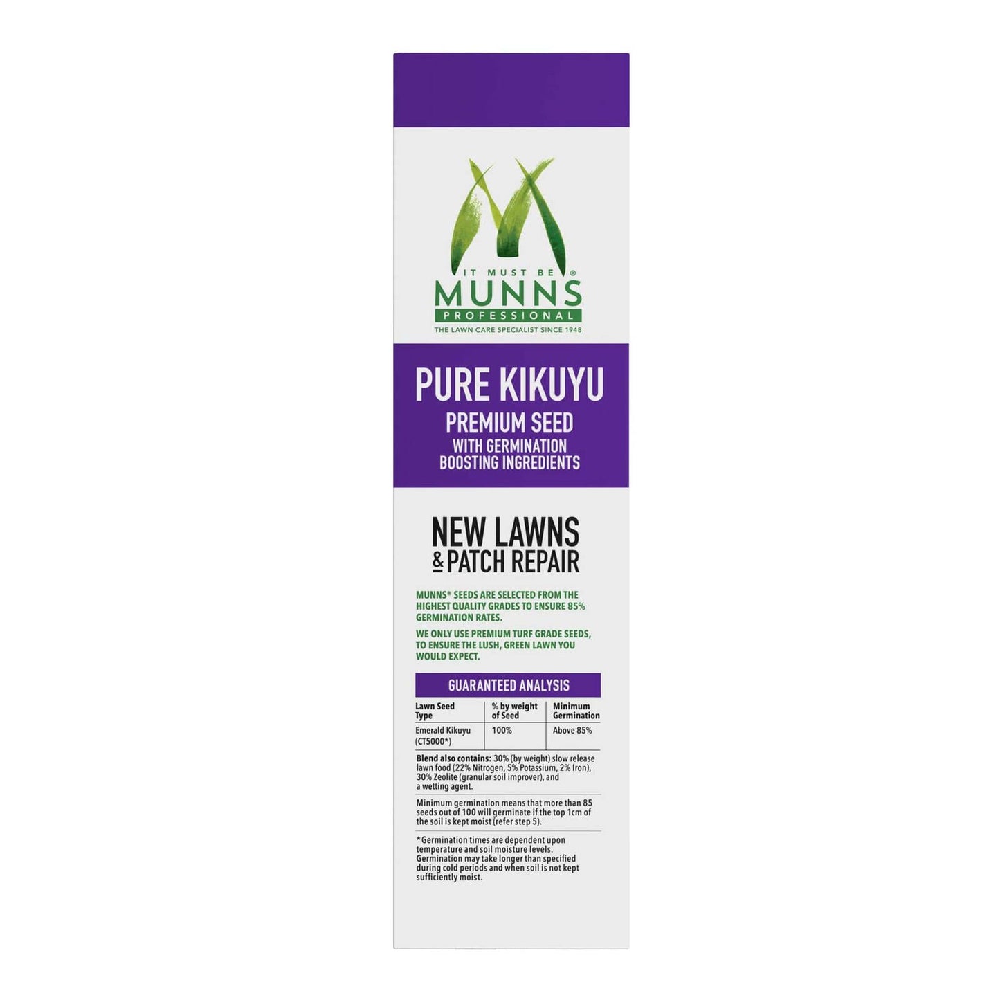 Munns Professional Lawn Seed - 500g