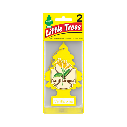 Little Trees Vanillaroma Hanging Tree Air Freshener - 70 x 190mm - 2 Pack