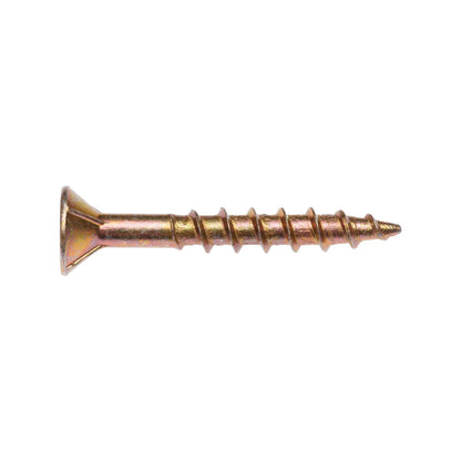 Zenith 8g Chipboard Screws - 30mm - Gold - 100 Pack