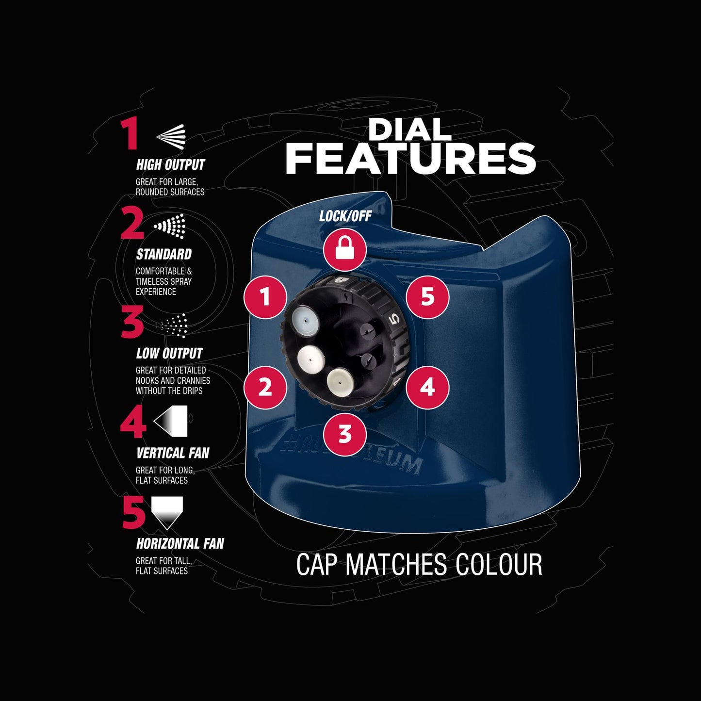 Rust Oleum Custom Spray Paint - 340g - Navy Blue - 5 in 1