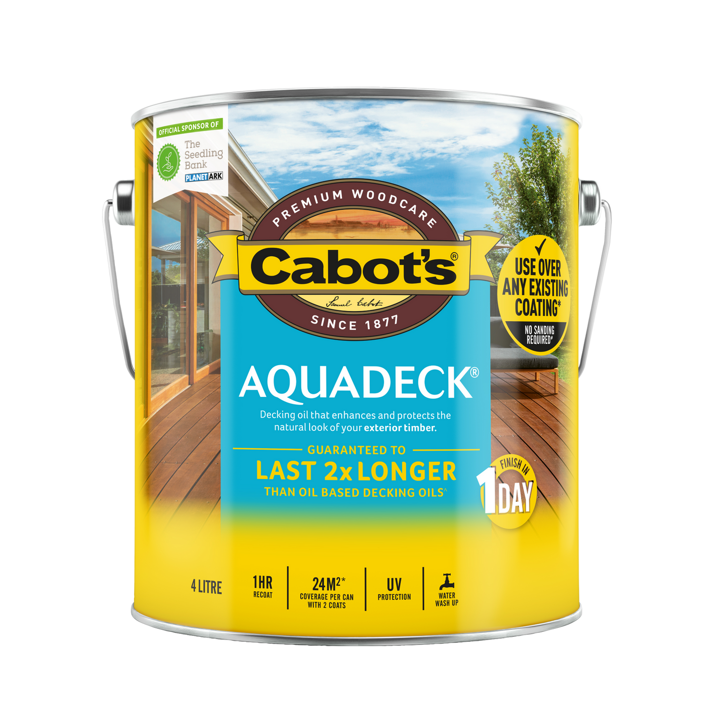 Cabot Aquadeck Jarrah Exterior Decking Oil - 4L