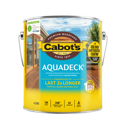 Cabot Aquadeck Jarrah Exterior Decking Oil - 4L