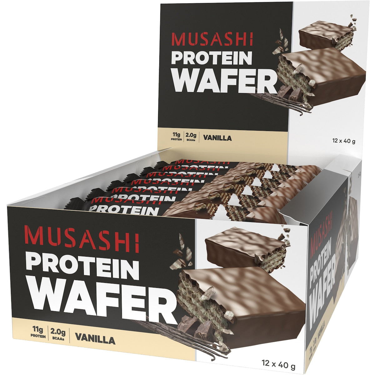 Musashi Wafer Protein Bar Vanilla 40g