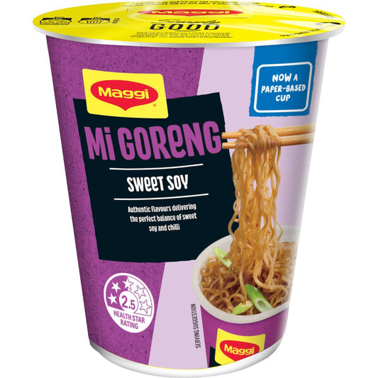Maggi Fusian Instant Noodles Soy & Mild Spice Flavour Cup 64g