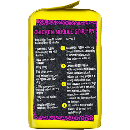 Maggi Fusian Mi Goreng Soy & Mild Spice Flavour Instant Noodles 5 Serve, 1pc