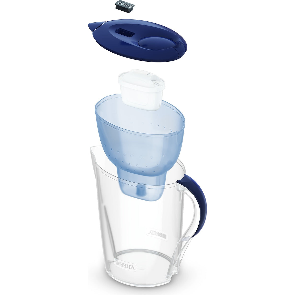 Brita Water Filter Jug Premium Pack Marella Xl 3.5l Blue Limescale Each