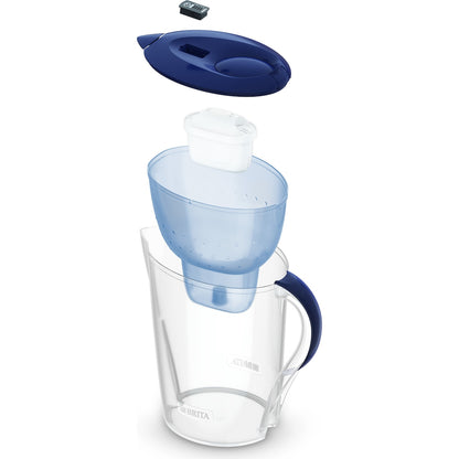 Brita Water Filter Jug Premium Pack Marella Xl 3.5l Blue Limescale Each