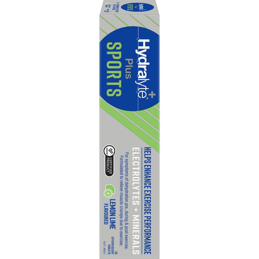 Hydralyte Sports Effervescent Tablets Lemon Lime 20 Pack