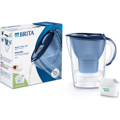 Brita Water Filter Jug Marella Blue 2.4l