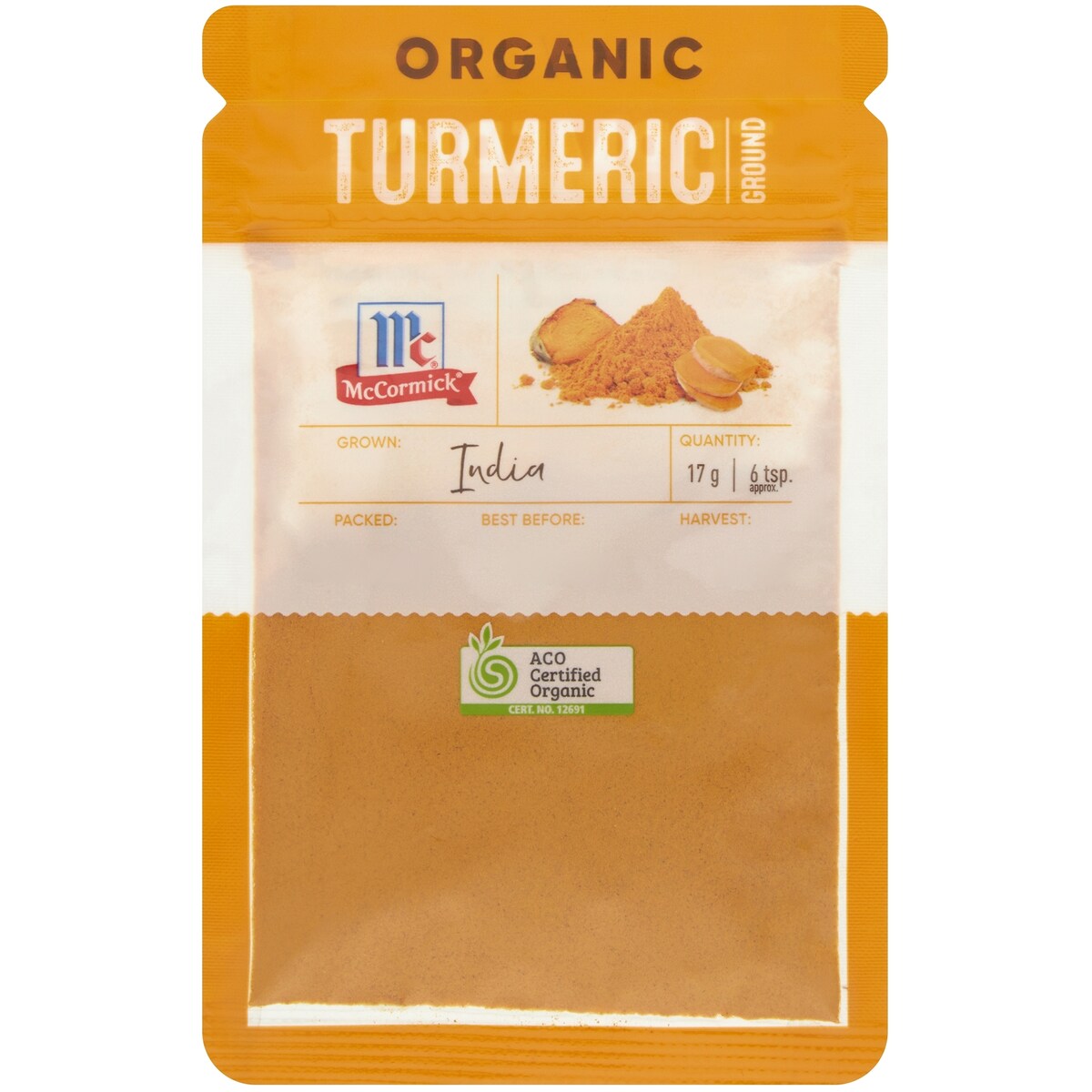 McCormick Organic Turmeric Ground 17g
