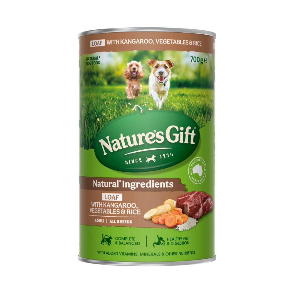 Nature's Gift Kangaroo Rice And Vegetable Dog Food - 700g