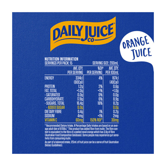 Daily Juice Orange No Added Sugar - 3L