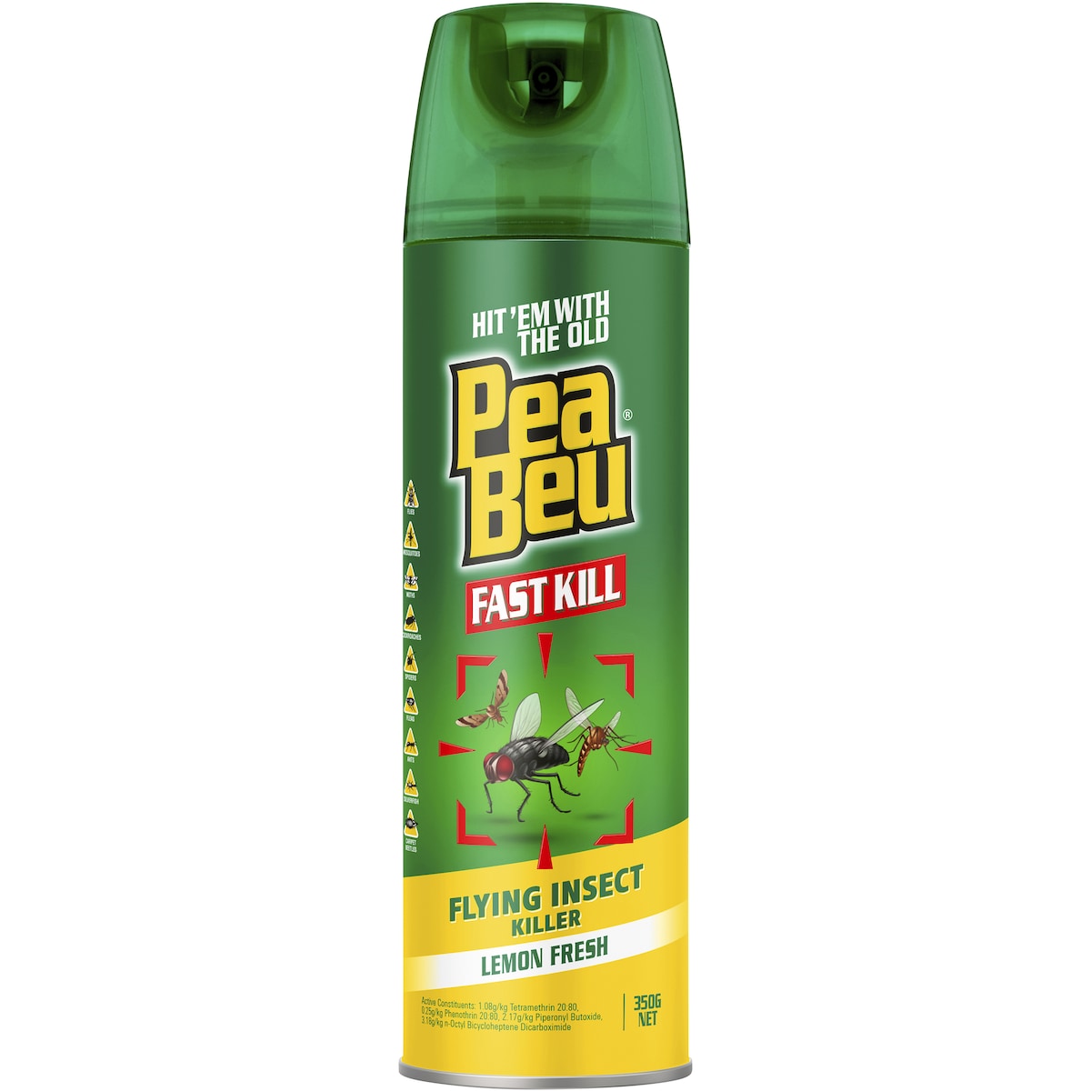 Pea Beu Flying Insect Killer Aerosol Spray Lemon 350g