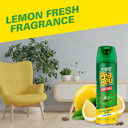 Pea Beu Flying Insect Killer Aerosol Spray Lemon 350g