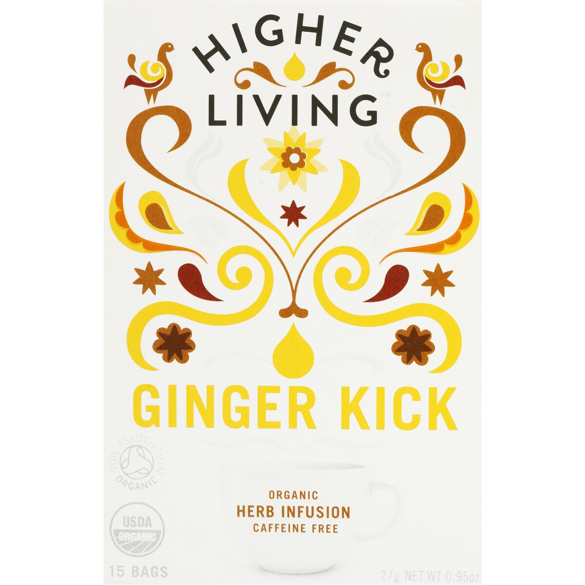 Higher Living Ginger Kick Tea Bags 15 pack