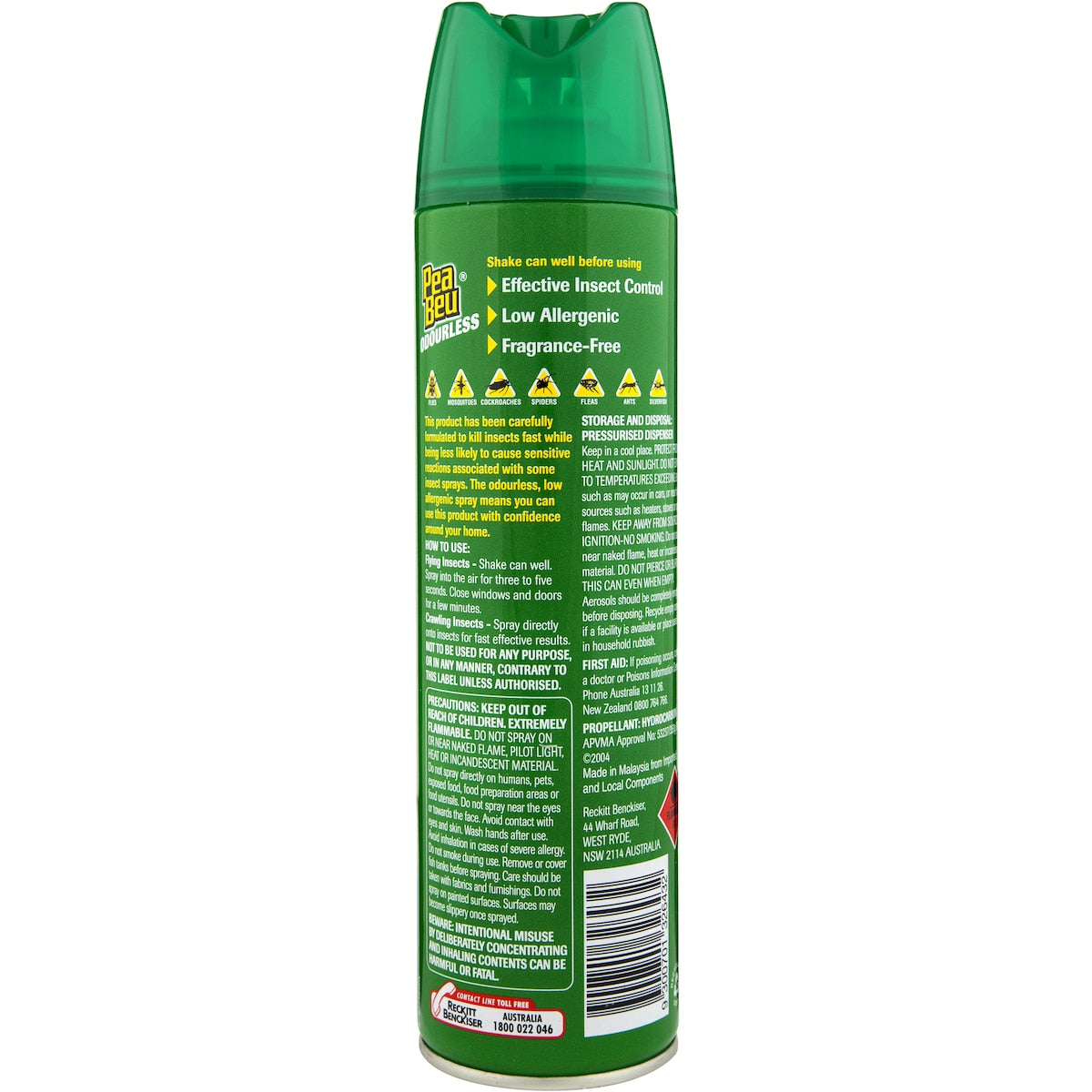 Pea Beu Flying Insect Killer Aerosol Spray Odourless 350g