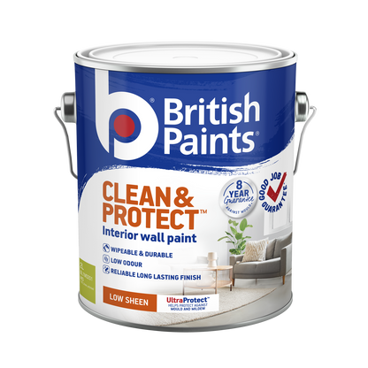 British Paints Mid Low Sheen Interior Paint - 2L