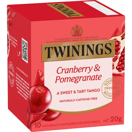 Twinings Cranberry & Pomegranate Tea Bags 10 Pack
