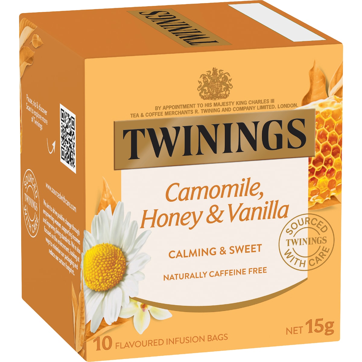 Twinings Camomile Honey & Vanilla Tea Bags 15g X 10 Pack