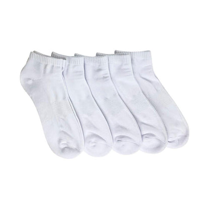 Mix Womens Low Cut Sport Socks White Size 5-10 5 PACK
