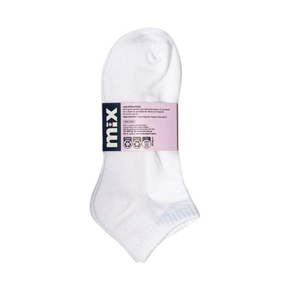 Mix Womens Low Cut Sport Socks White Size 5-10 5 PACK