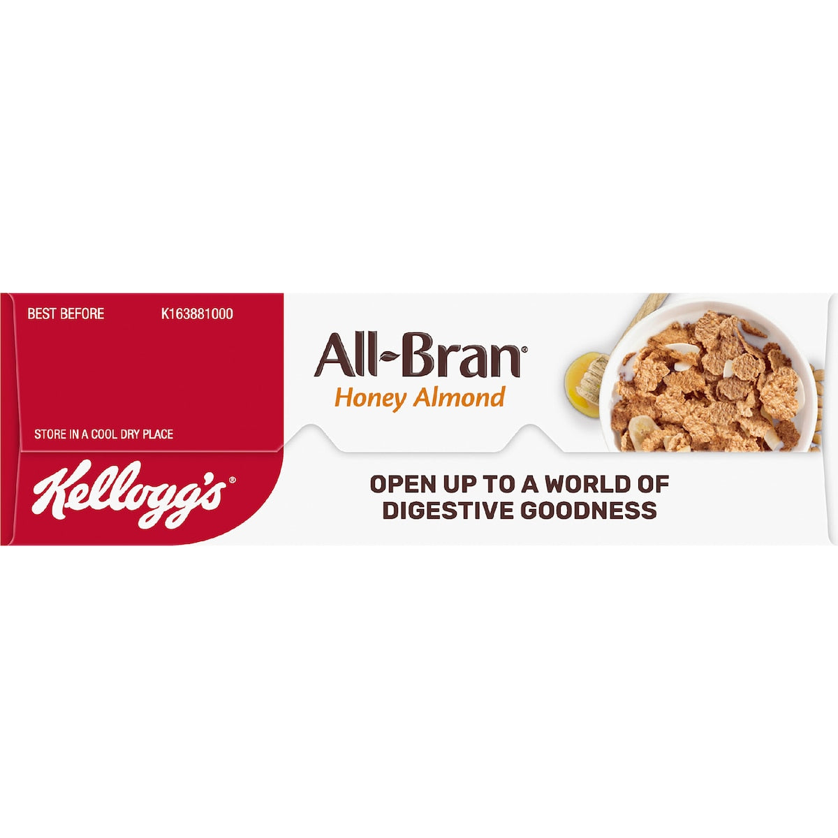 Kelloggs All-bran Flakes Honey Almond Breakfast Cereal 420g