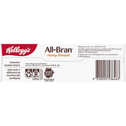 Kelloggs All-bran Flakes Honey Almond Breakfast Cereal 420g
