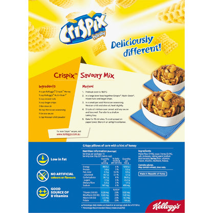 Kelloggs Crispix Honey Pillows Breakfast Cereal 460g