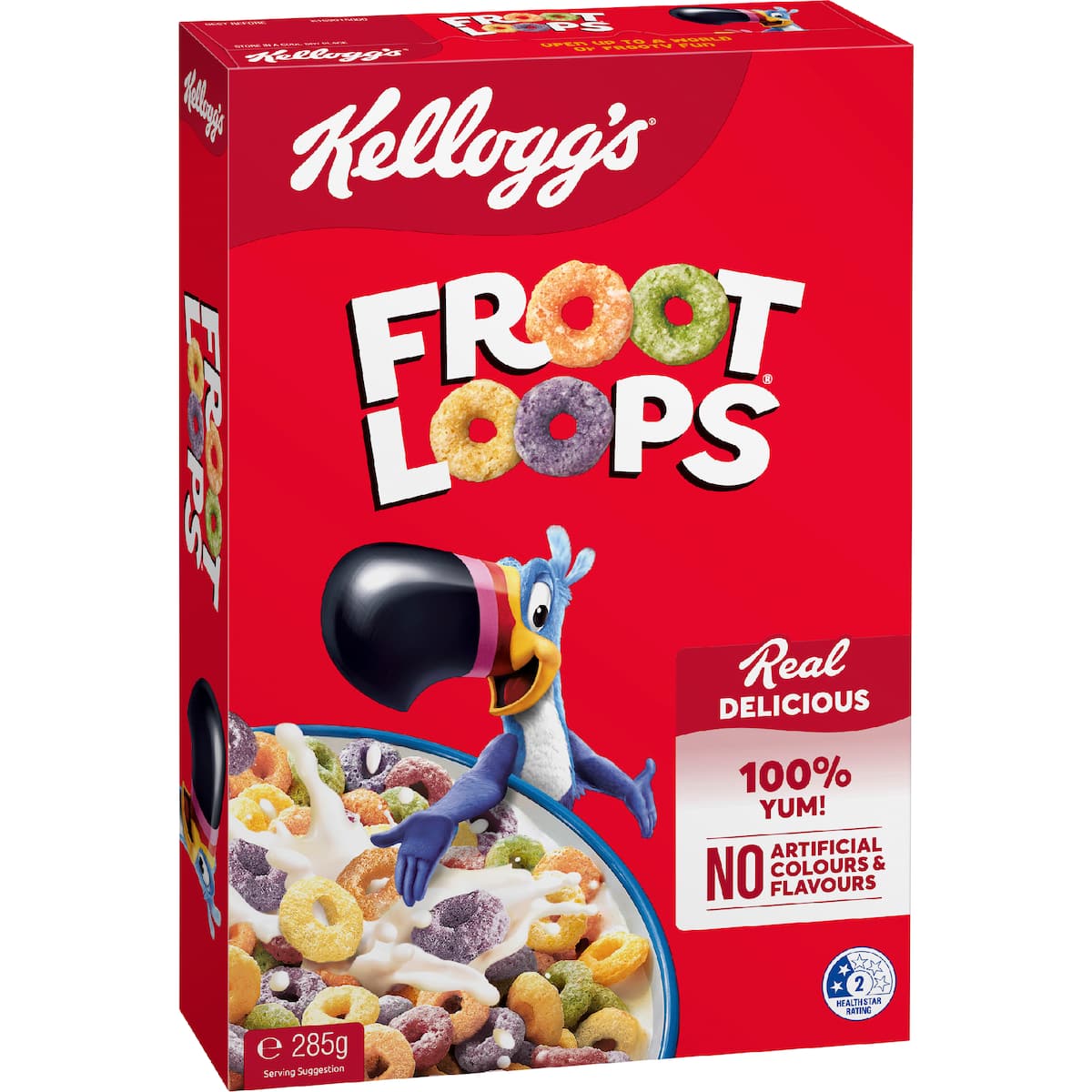 Kellogg's Froot Loops Breakfast Cereal 285g