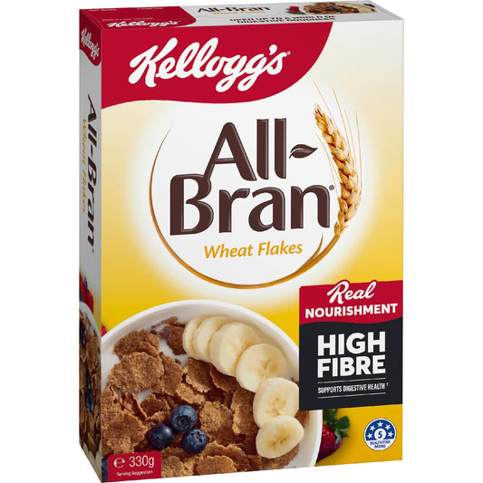 Kellogg's All-bran Wheat Flakes Breakfast Cereal 330g
