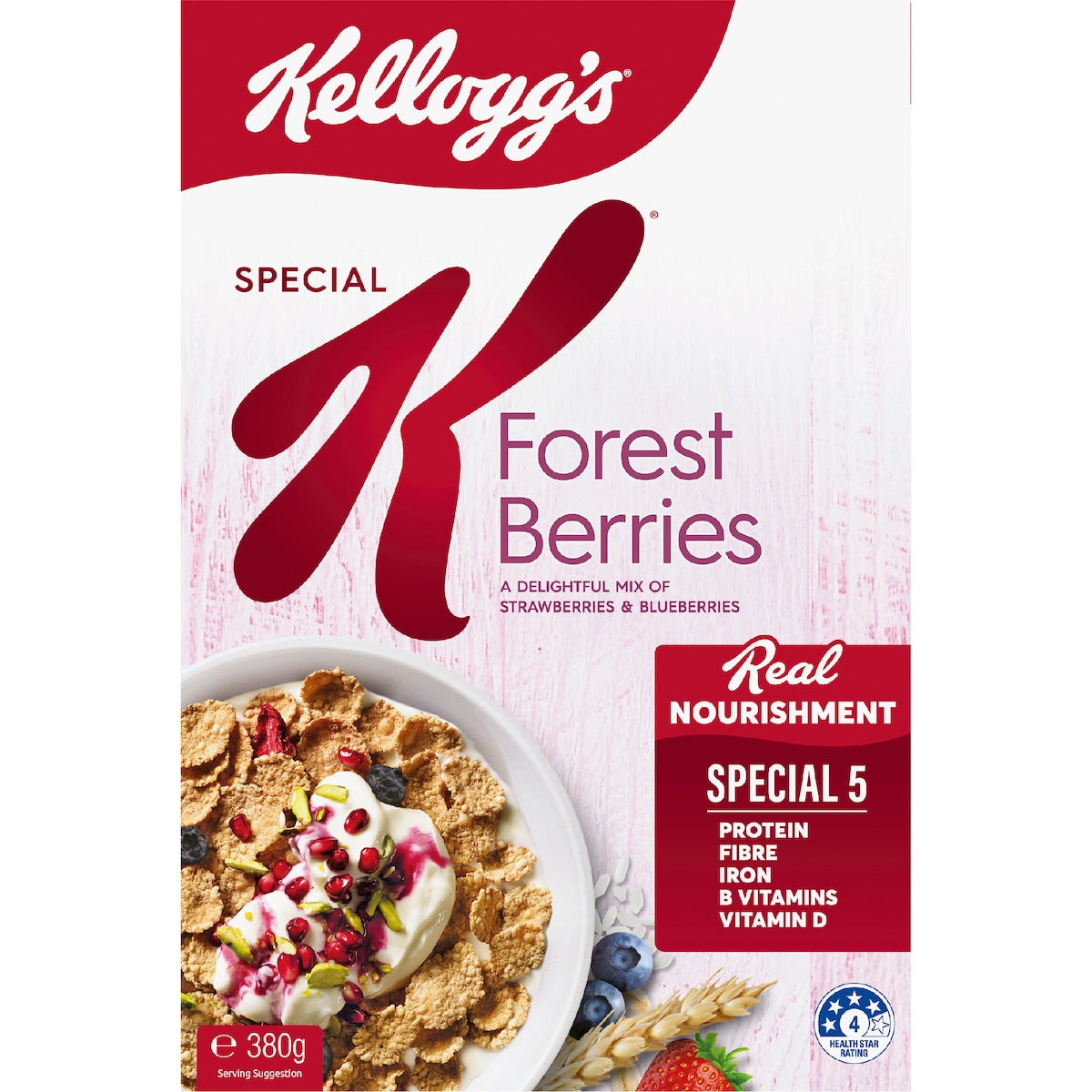 Kelloggs Special K Forest Berries Breakfast Cereal 380g