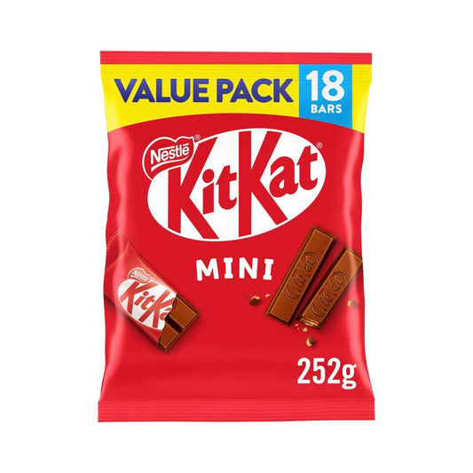 KitKat Milk Chocolate Value Share Pack 18 Pieces - 252g