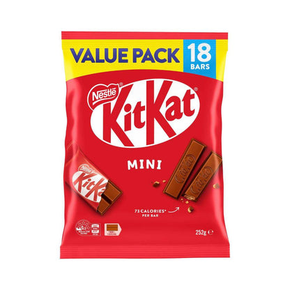 KitKat Milk Chocolate Value Share Pack 18 Pieces - 252g
