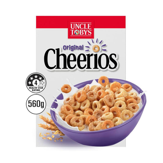 Une Tobys Cheerios Wholegrain Breakfast Cereal - 560g
