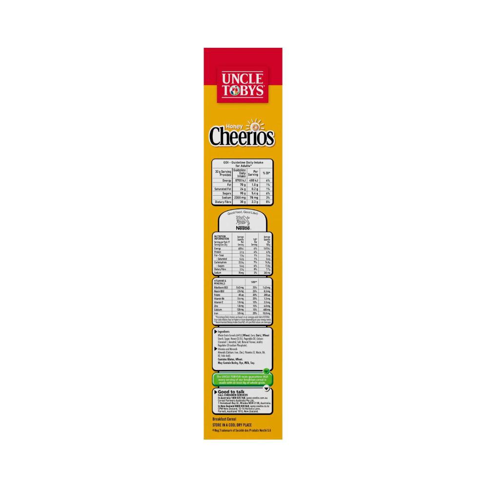 Une Tobys Cheerios Honey Breakfast Cereal - 520g