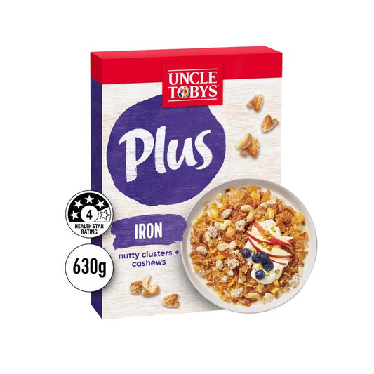 Une Tobys Plus Iron Breakfast Cereal - 630g