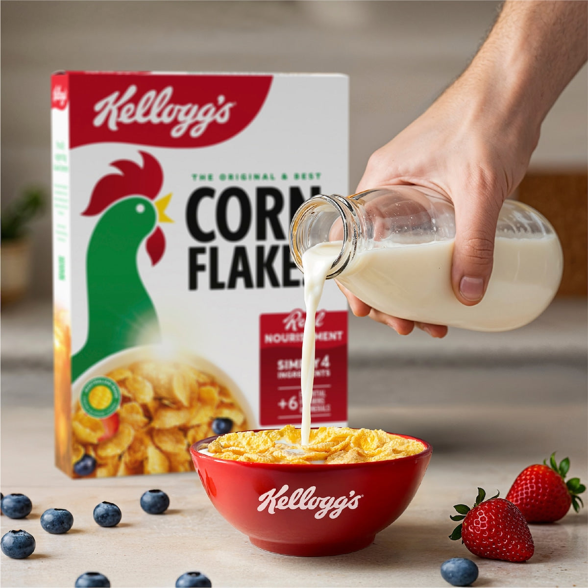 Kelloggs Corn Flakes Breakfast Cereal 380g