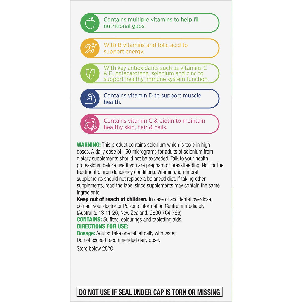 Centrum Advance Daily Multivitamin Supplements 120 pack