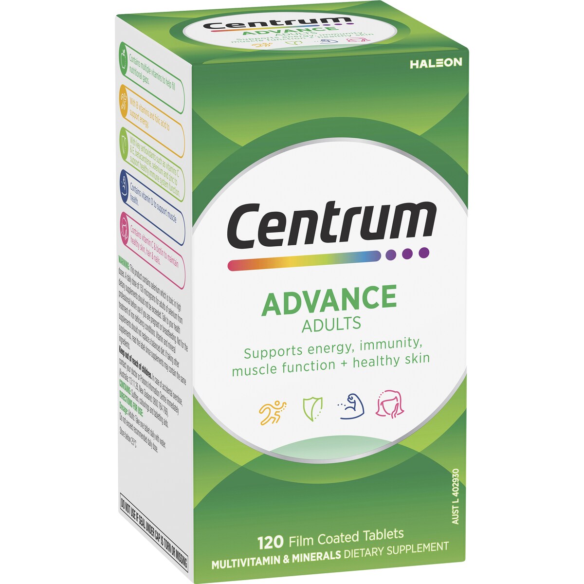 Centrum Advance Daily Multivitamin Supplements 120 pack