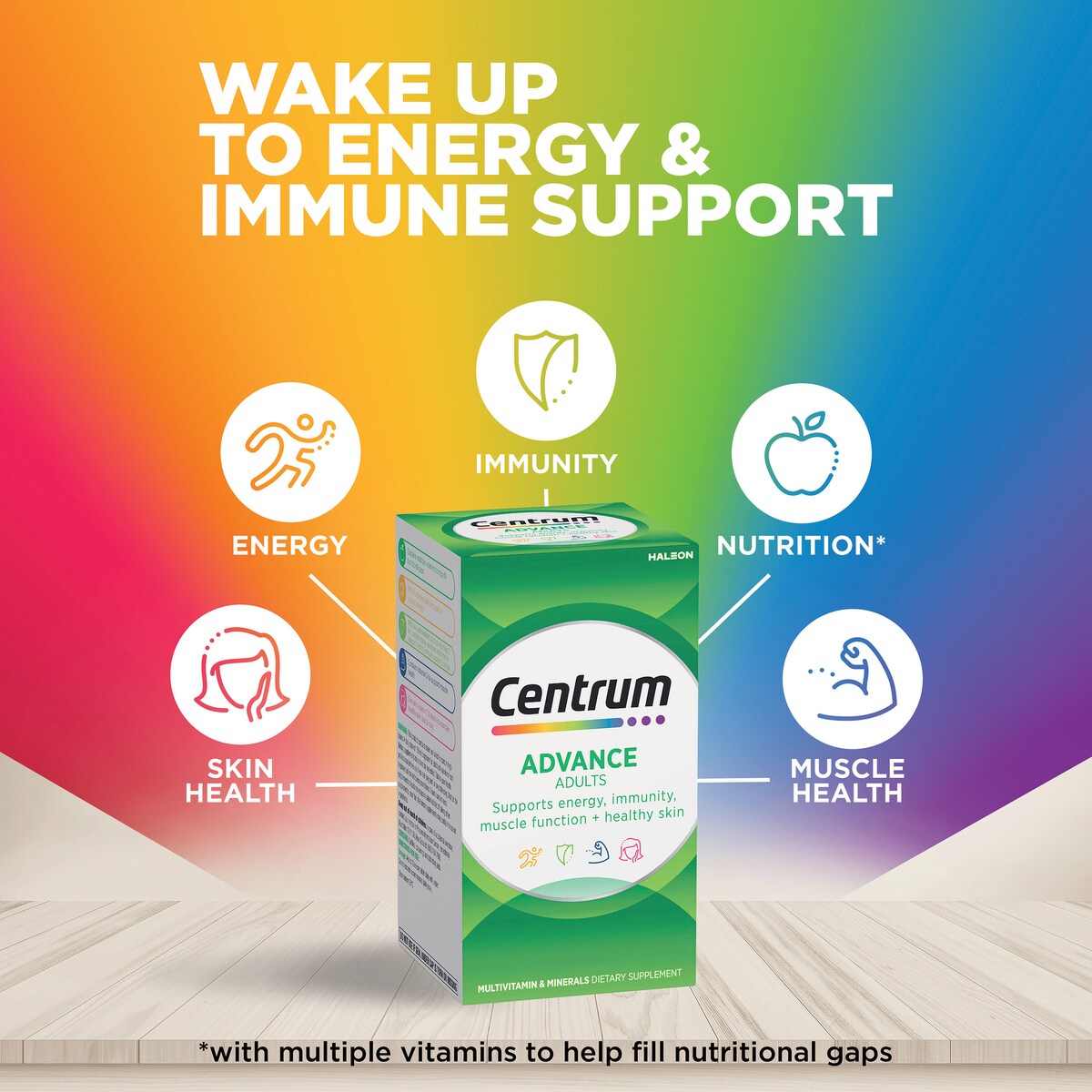 Centrum Advance Daily Multivitamin Supplements 120 pack
