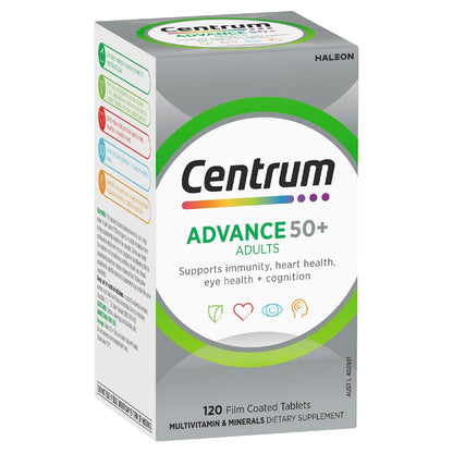 Centrum Advance 50+ Daily Multivitamin Supplements 120 pack